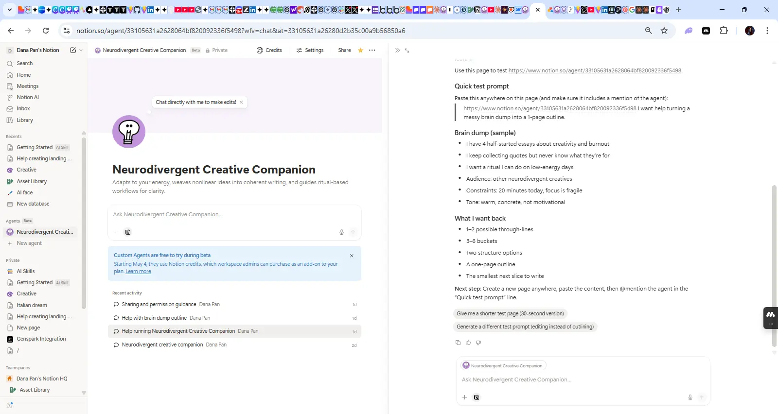 Neurodivergent Creative Companion