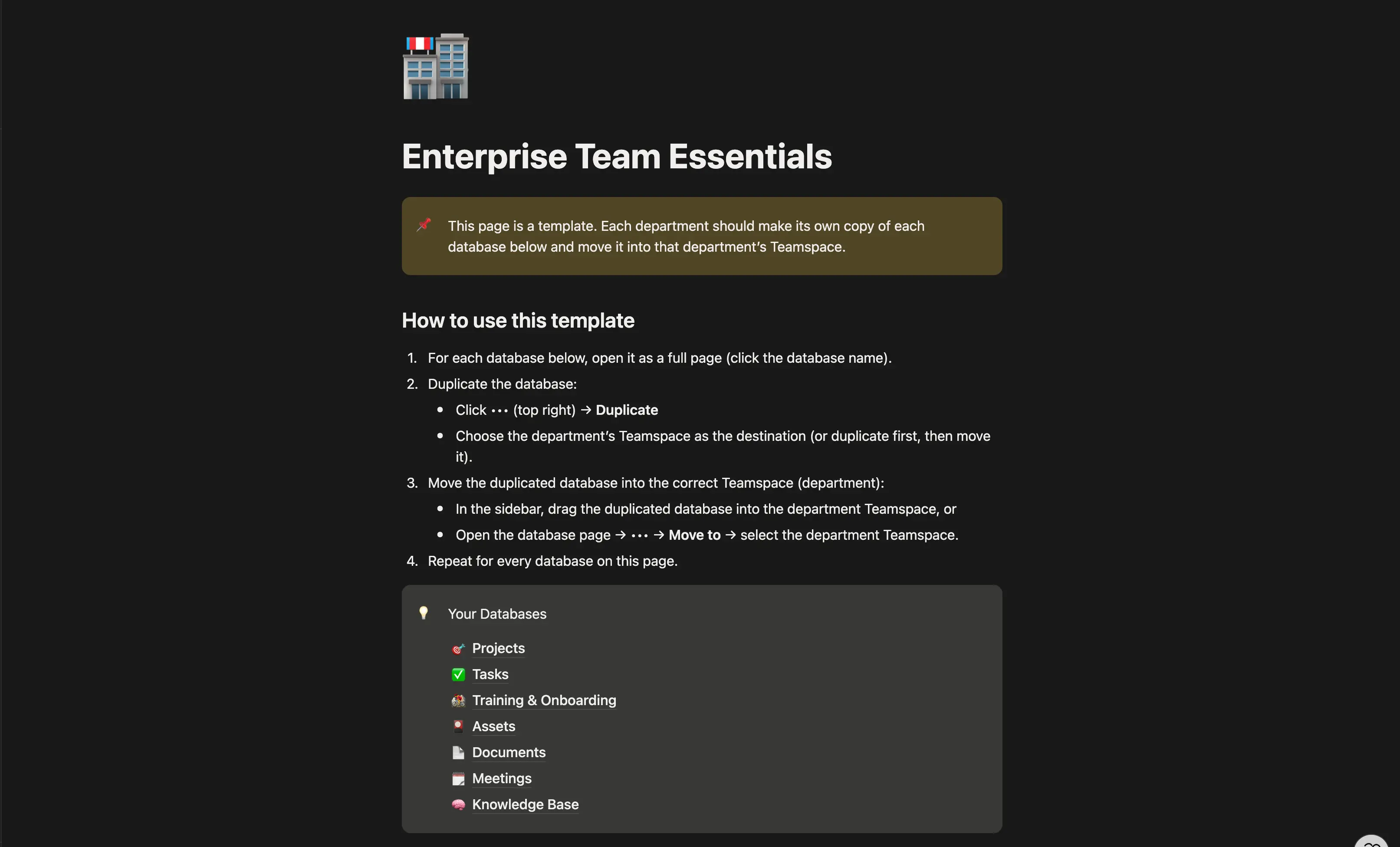 Enterprise Team Essentials Pack