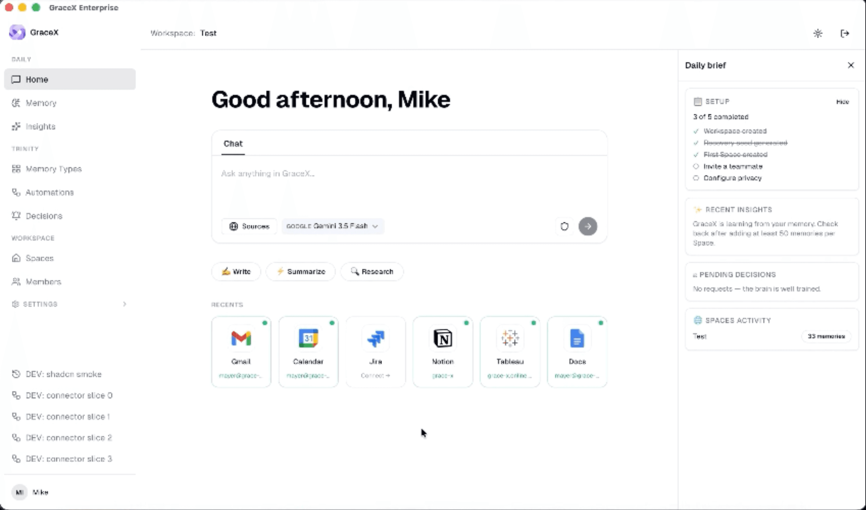 Turn the Notion pages you choose into a private, always-current company memory your team can ask anything.