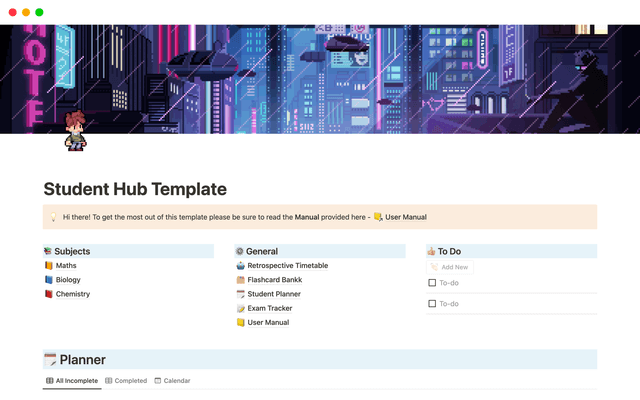Student Hub Template