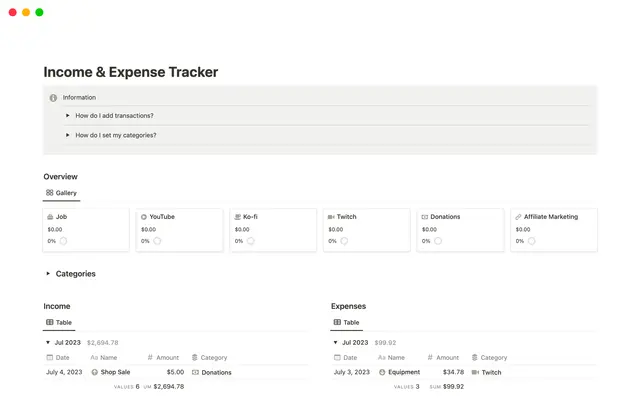 Income & Expense Tracker