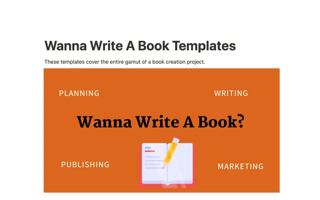 Wanna Write A Book?
